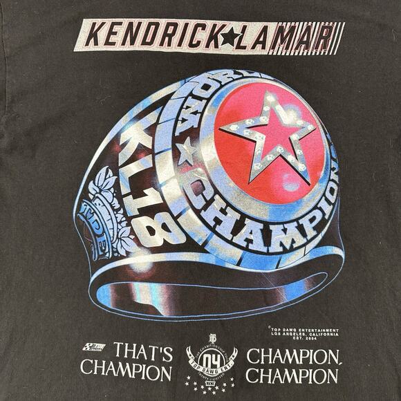 Kendrick Lamar Shirt Men’s Large Championship Tour Ring Rap TDE Hip Hop‎ - Picture 4 of 16